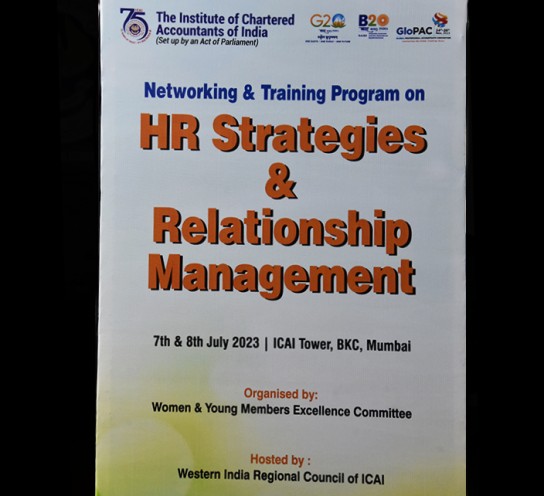 WYMEC organises Training Program on HR Strategies & Relationship Management on 7th & 8th July 2023