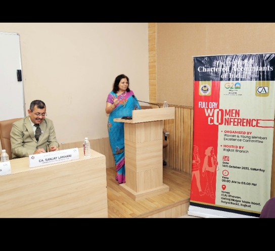 WYMEC organises Seminar on Women Empowerment- Hosted by Rajkot Branch of WIRC of ICAI on 14th October 2023.