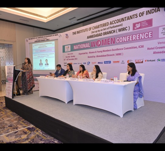WYMEC organises NATIONAL WOMEN CONFERENCE- Hosted by Ahmedabad Branch of WIRC of ICAI on 2nd - 3rd December 2023.