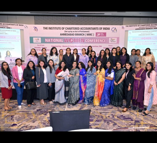 WYMEC organises NATIONAL WOMEN CONFERENCE- Hosted by Ahmedabad Branch of WIRC of ICAI on 2nd - 3rd December 2023.