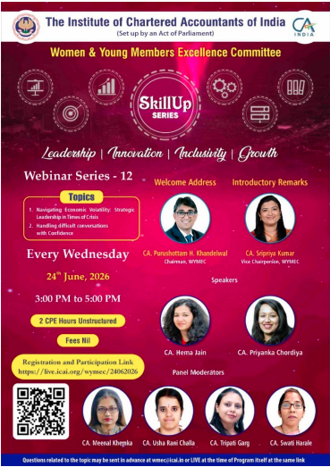 Recorded version of Virtual CPE meeting (VCM) on SETU series on "Making the presence of Women Members felt & visible in Practice Domain-part 3 held on 31st May 2021