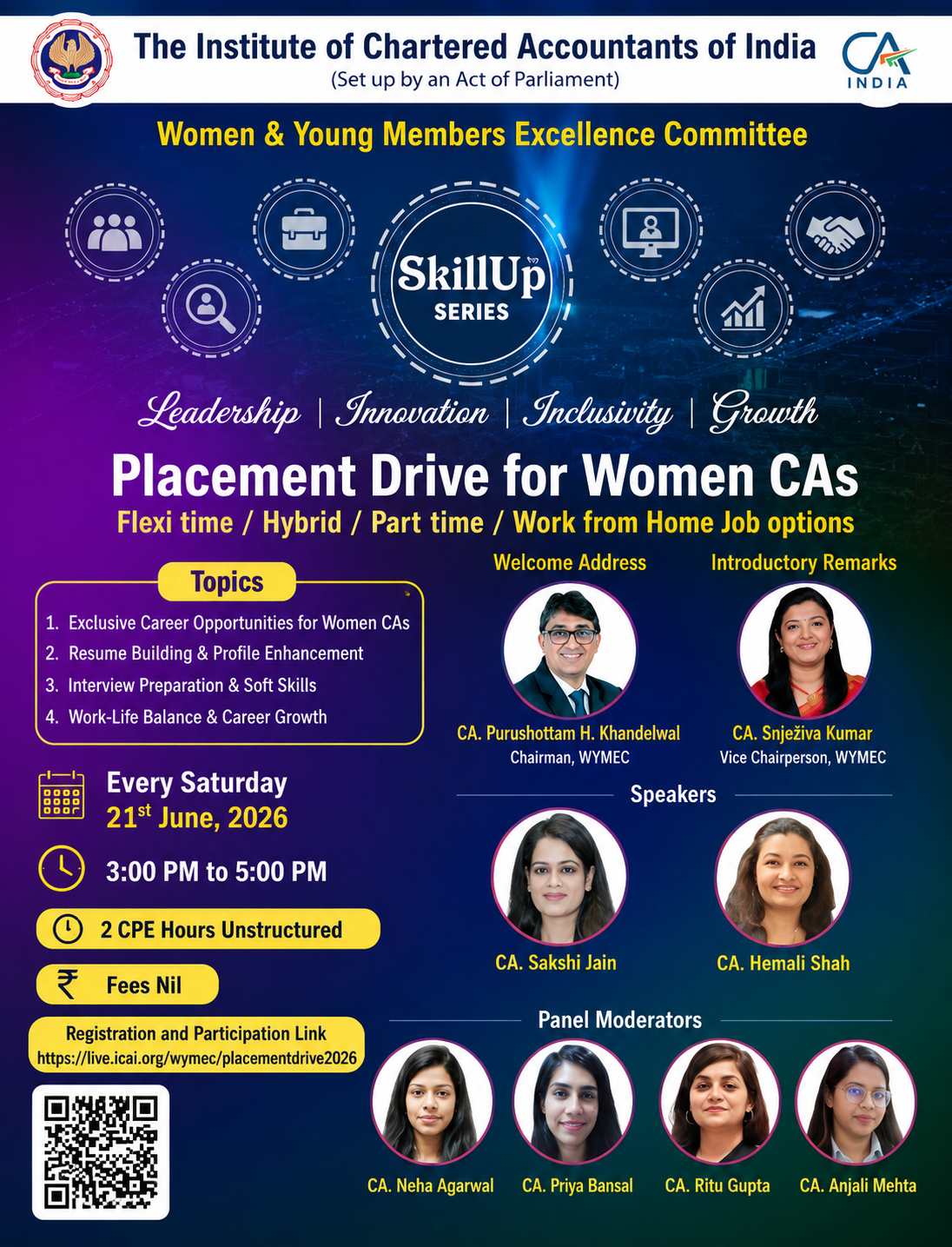 Placement Drive for Women CAs